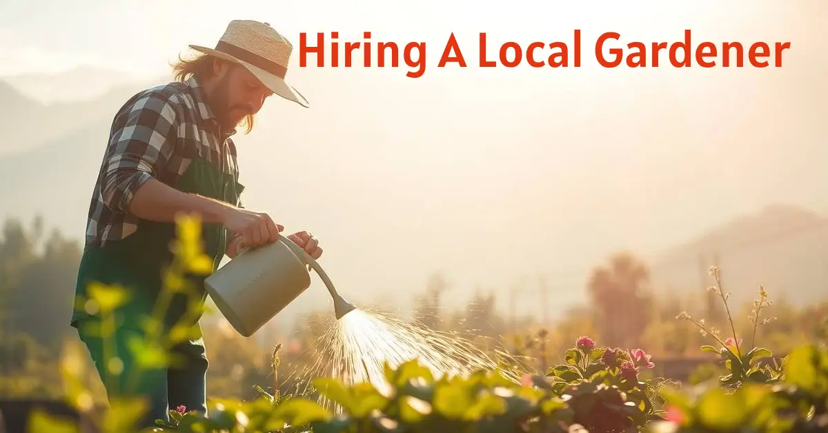 how to hire a local gardener